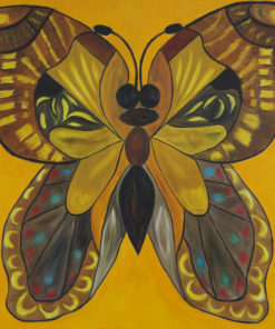 Kunstwerk Art Golden Butterfly